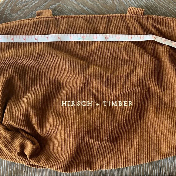 EUC Hirsch + Timber Brown Corduroy Zip-up Tote Bag - Picture 2 of 9